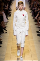 Christian Dior White Cotton Quilted Heart Applique Dress