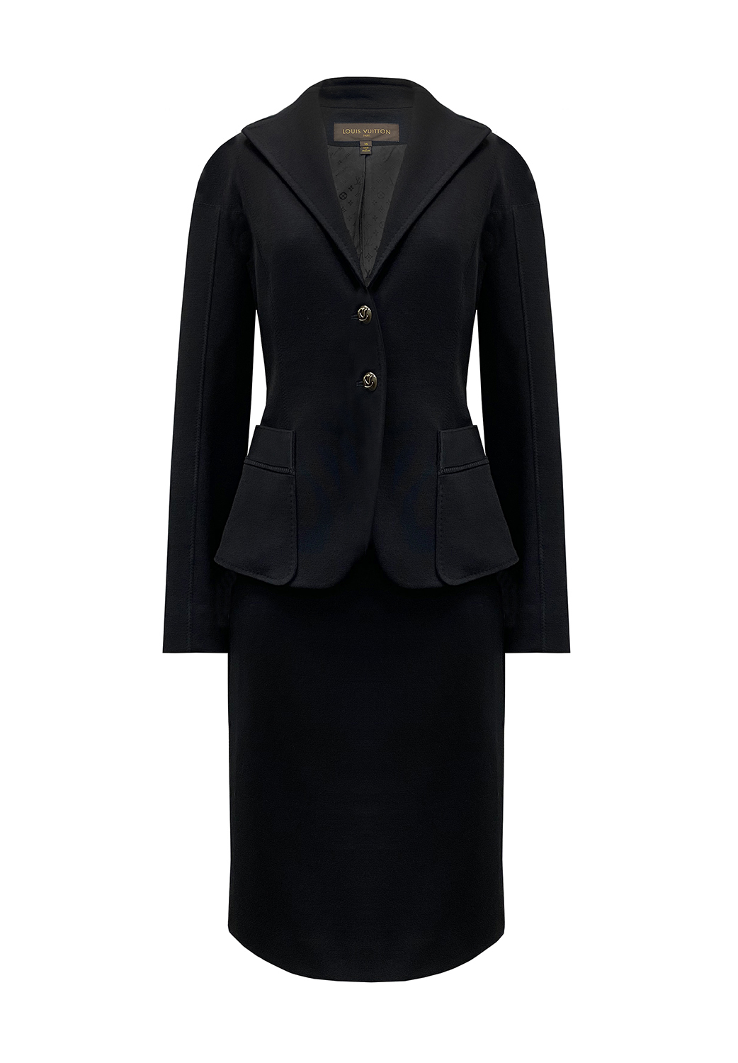 Louis Vuitton Black Wool Suit