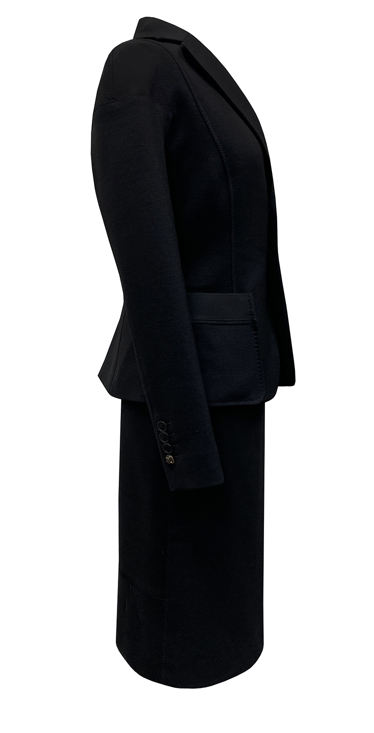Louis Vuitton Black Wool Suit