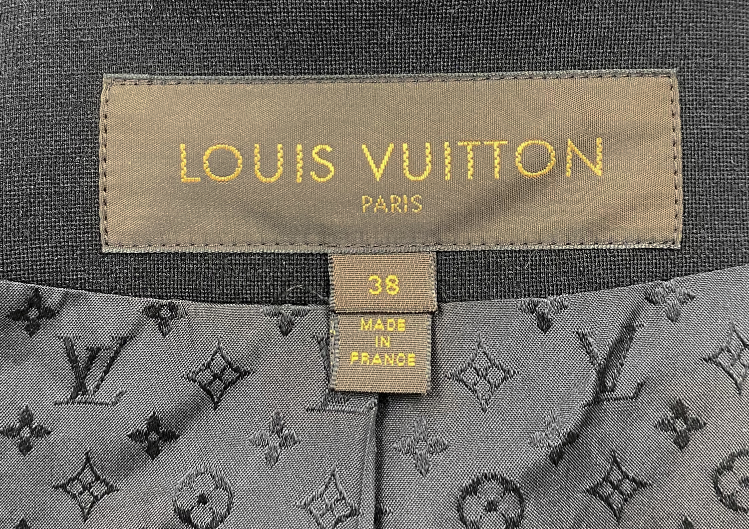 Louis Vuitton Black Wool Suit