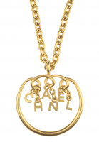 Chanel Logo Pendant Necklace