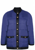 Chanel Quilted Silk Bomber Jacket