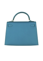 Hermès Kelly Bag 32 Blue Izmir Epsom