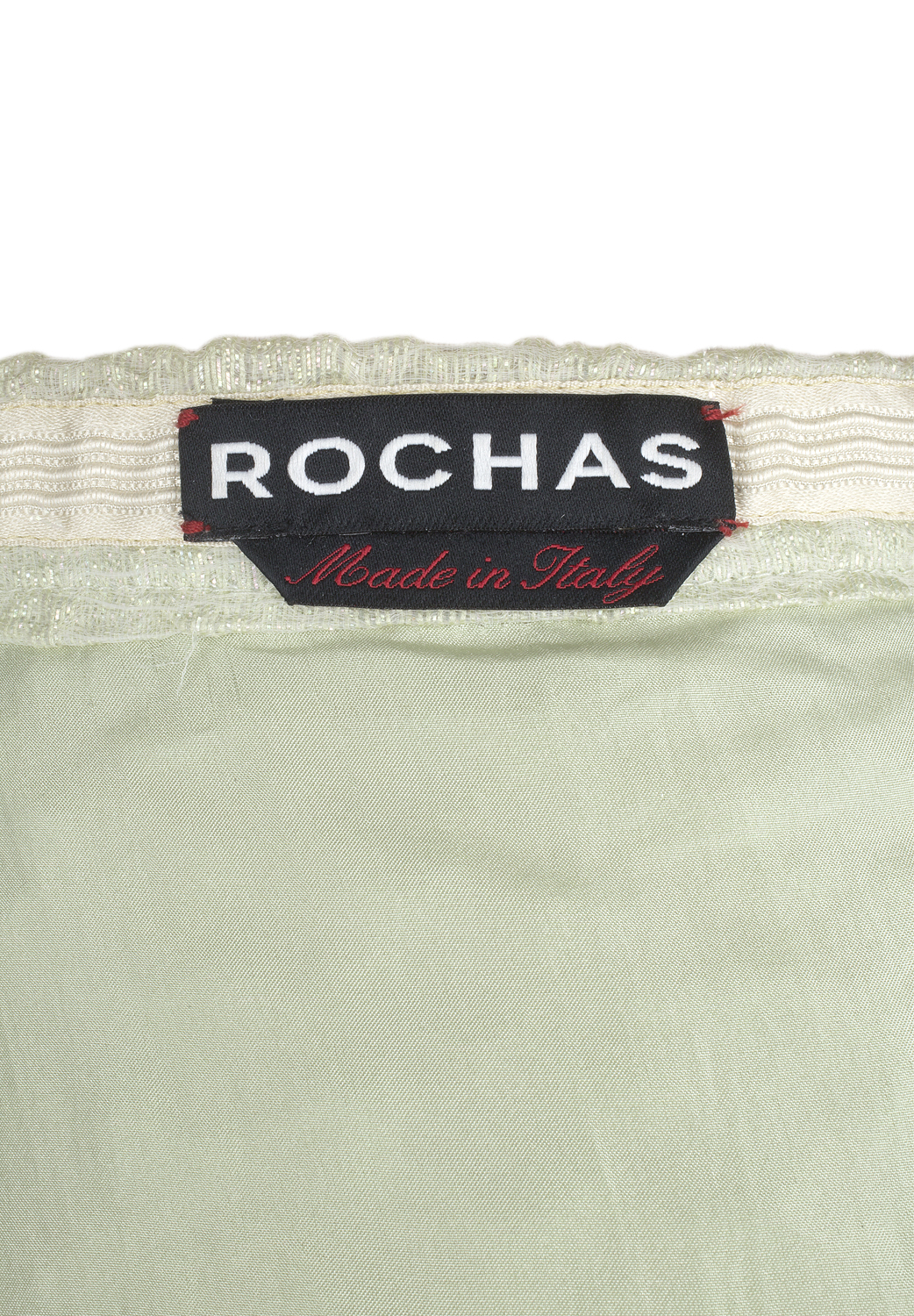 Rochas Light Green Ruffle Skirt