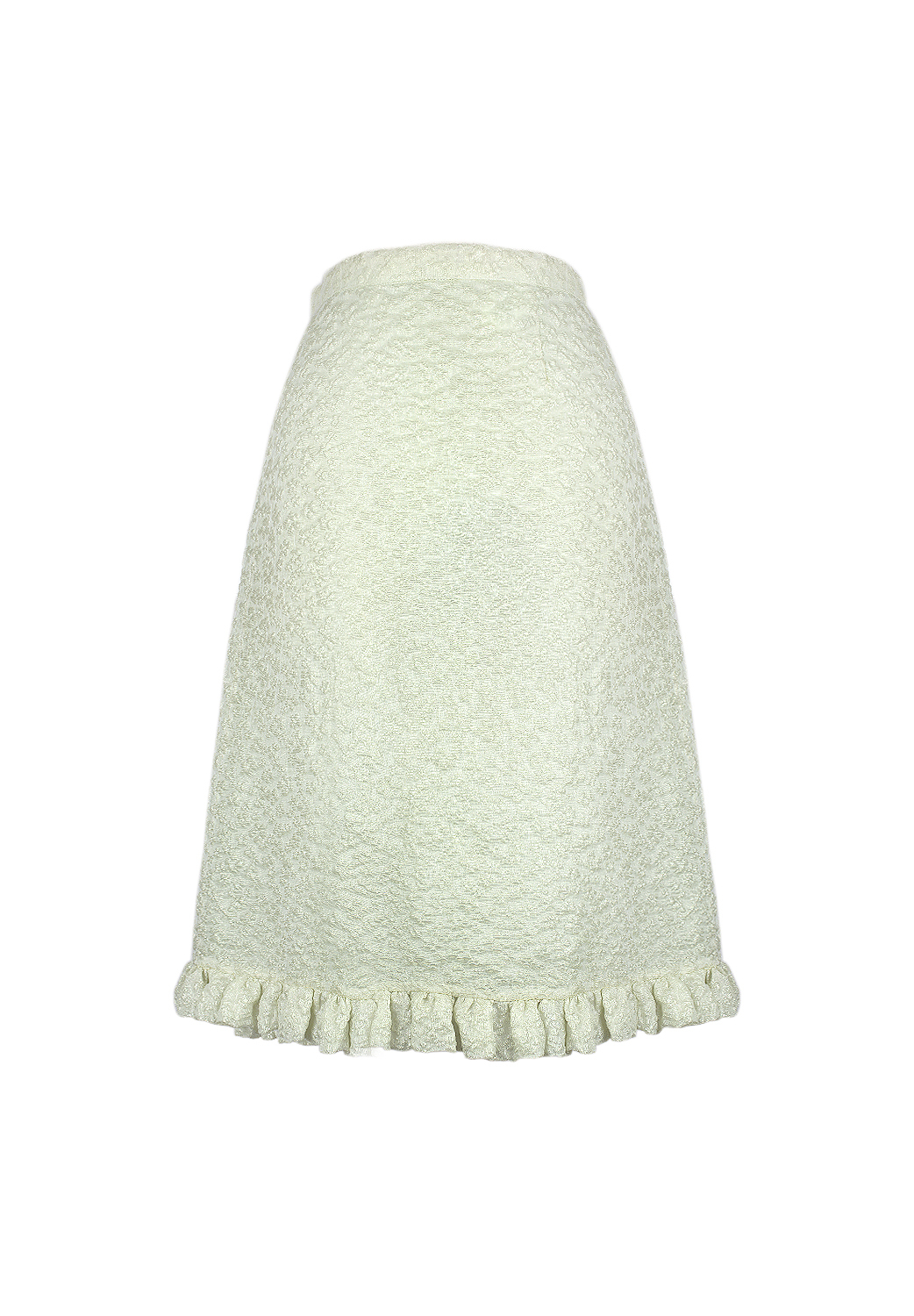 Rochas Light Green Ruffle Skirt