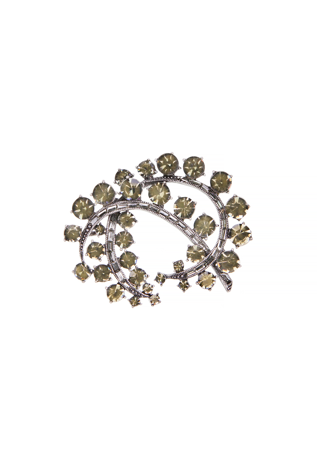 Large Crystals Brooch