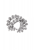 Large Crystals Brooch