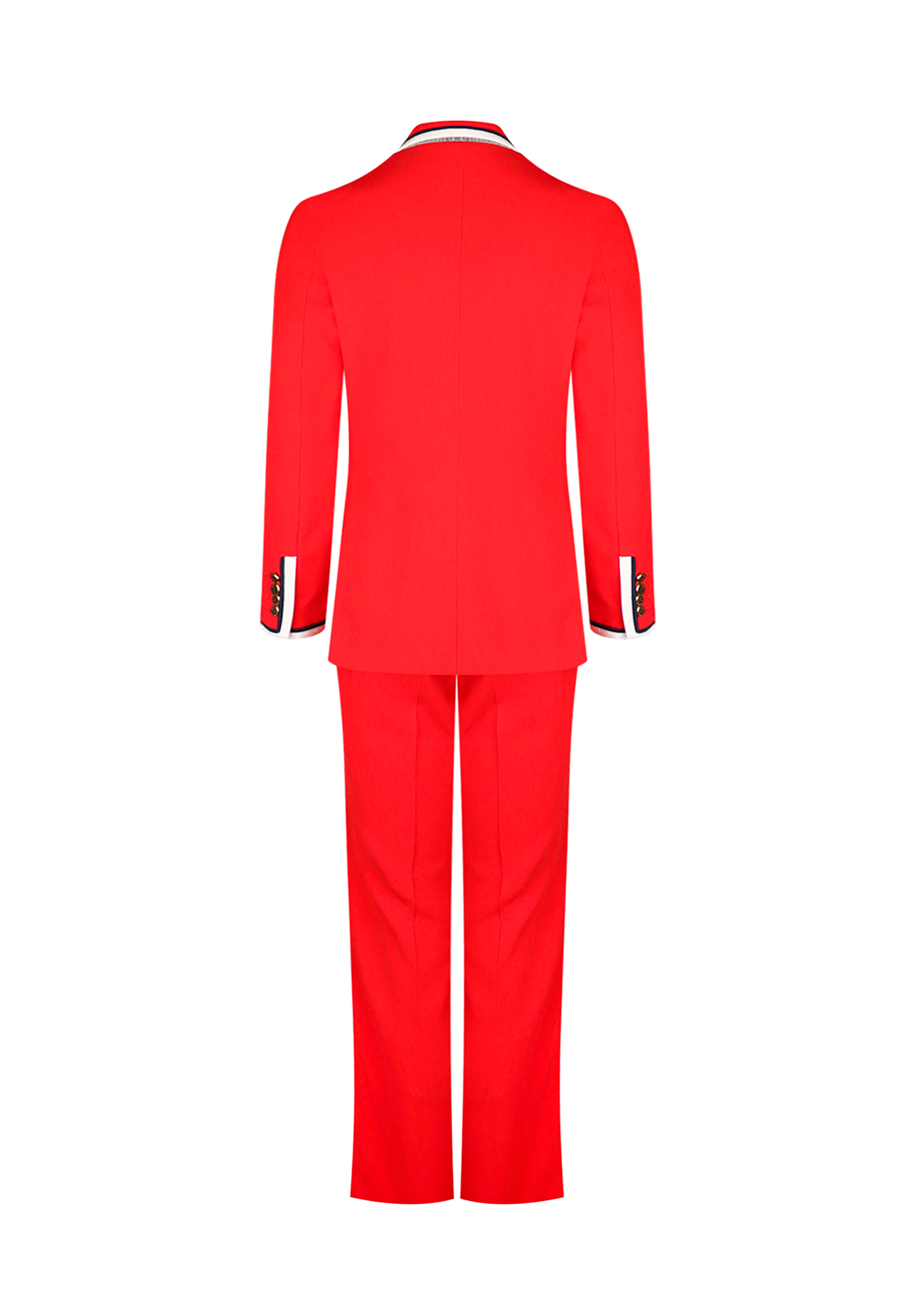 Gucci Suit With Black And White Trim