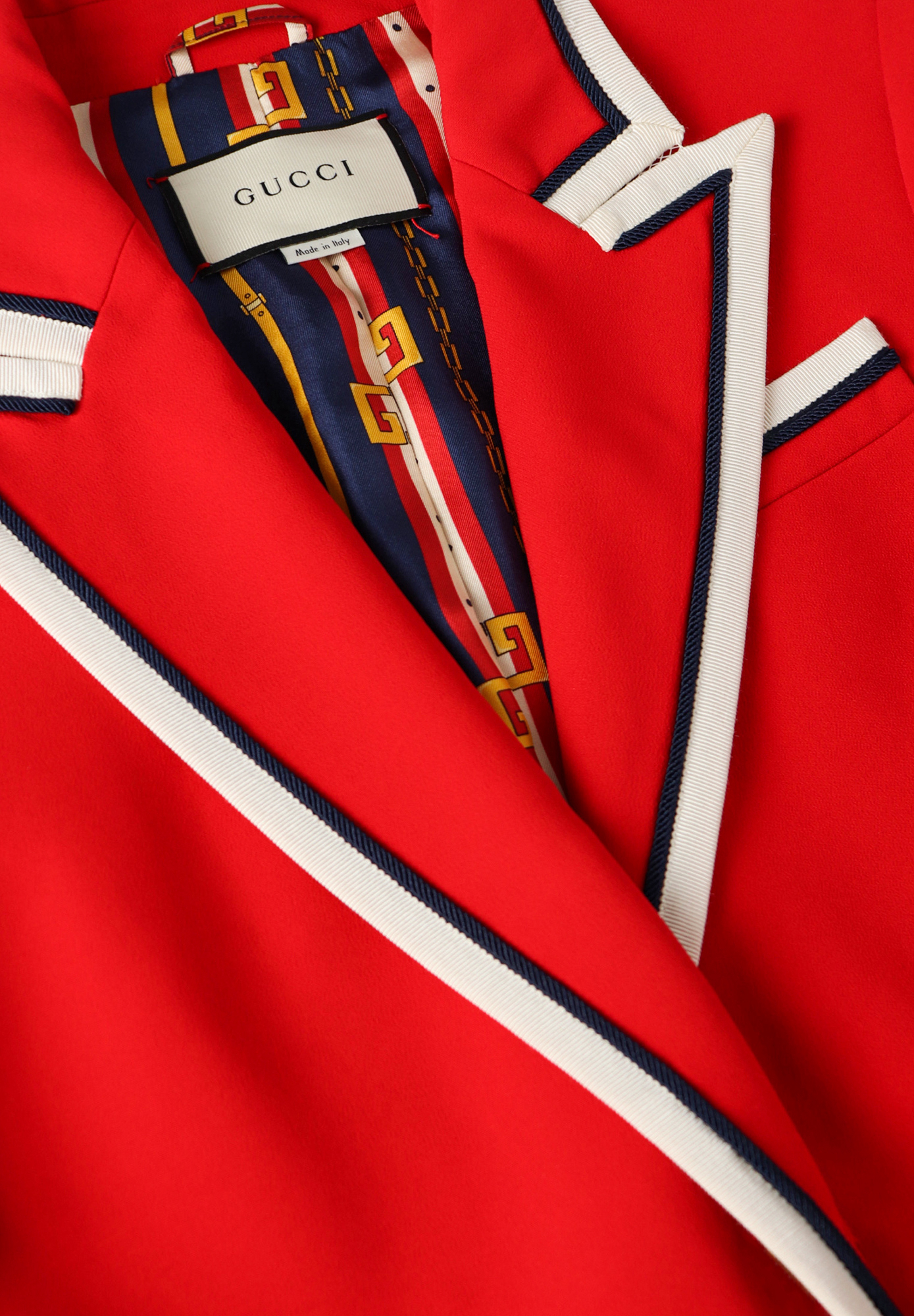 Gucci Suit With Black And White Trim