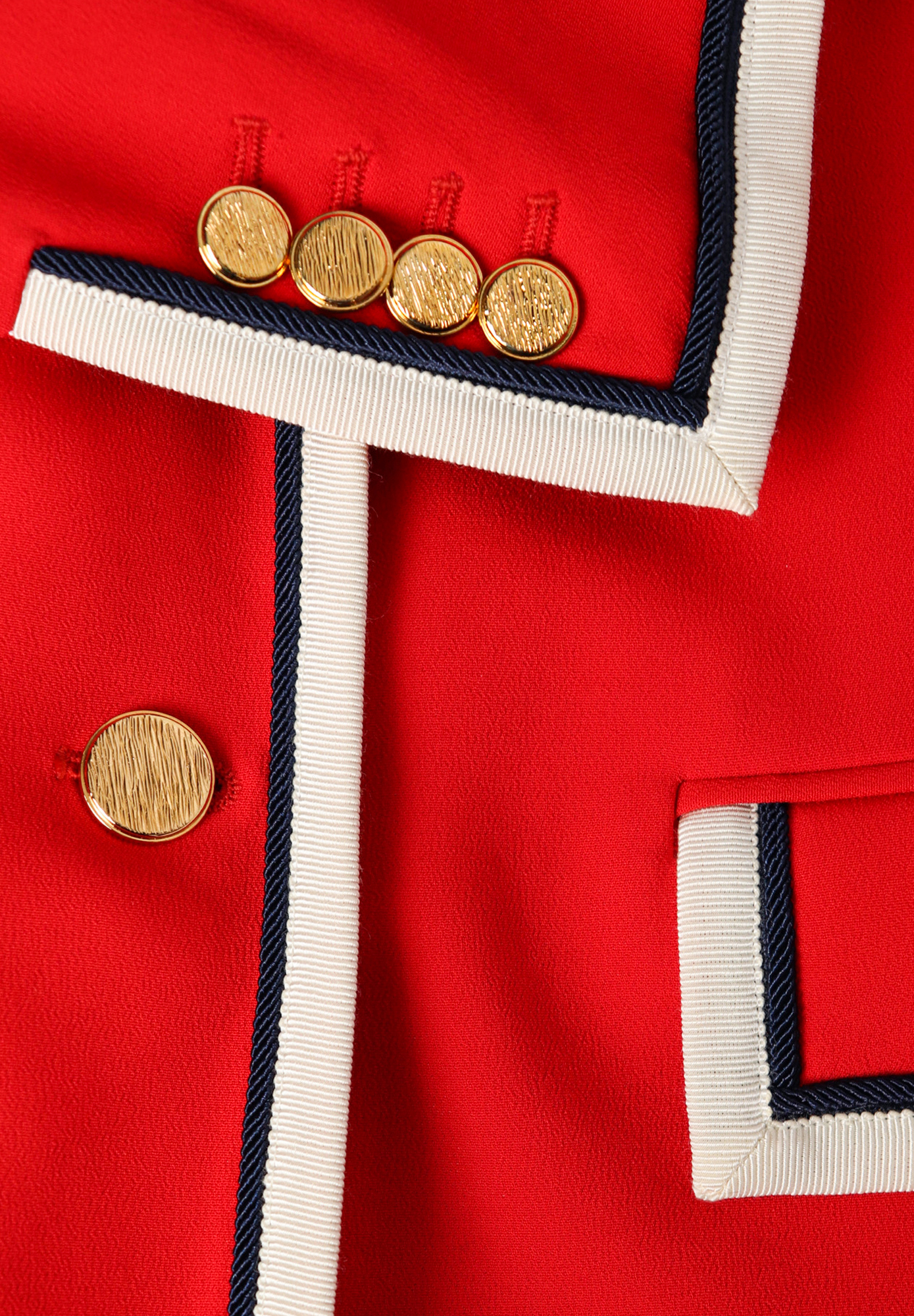 Gucci Suit With Black And White Trim