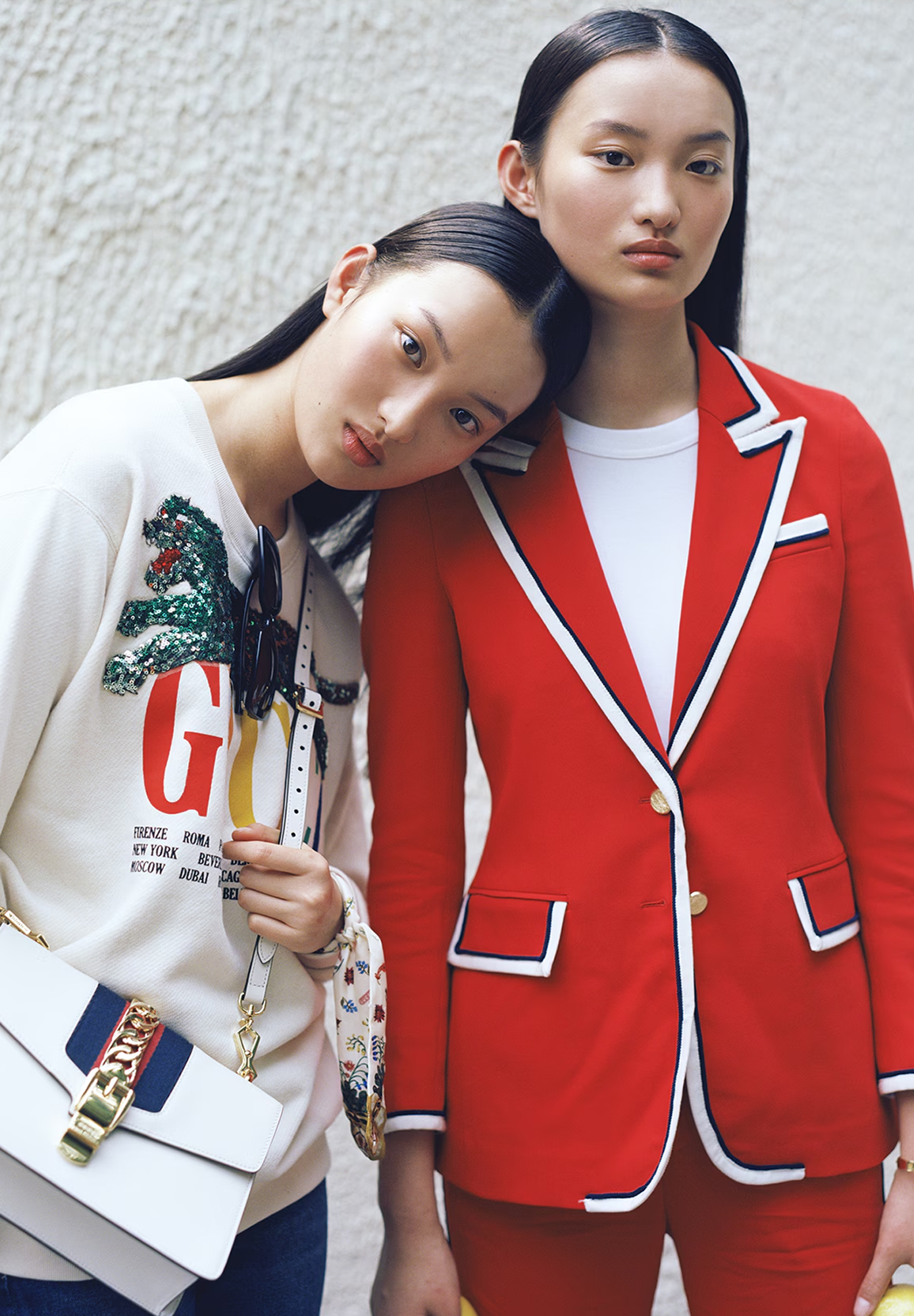 Gucci Suit With Black And White Trim