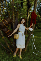 Chanel Cross Charm and Gripoix Crystals Necklace