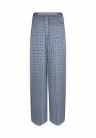 Hermès Silk Gray Trousers