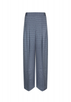 Hermès Silk Gray Trousers