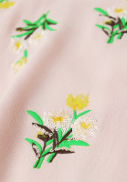 Prada Light Pink Dress With Embroidery