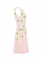 Prada Light Pink Dress With Embroidery