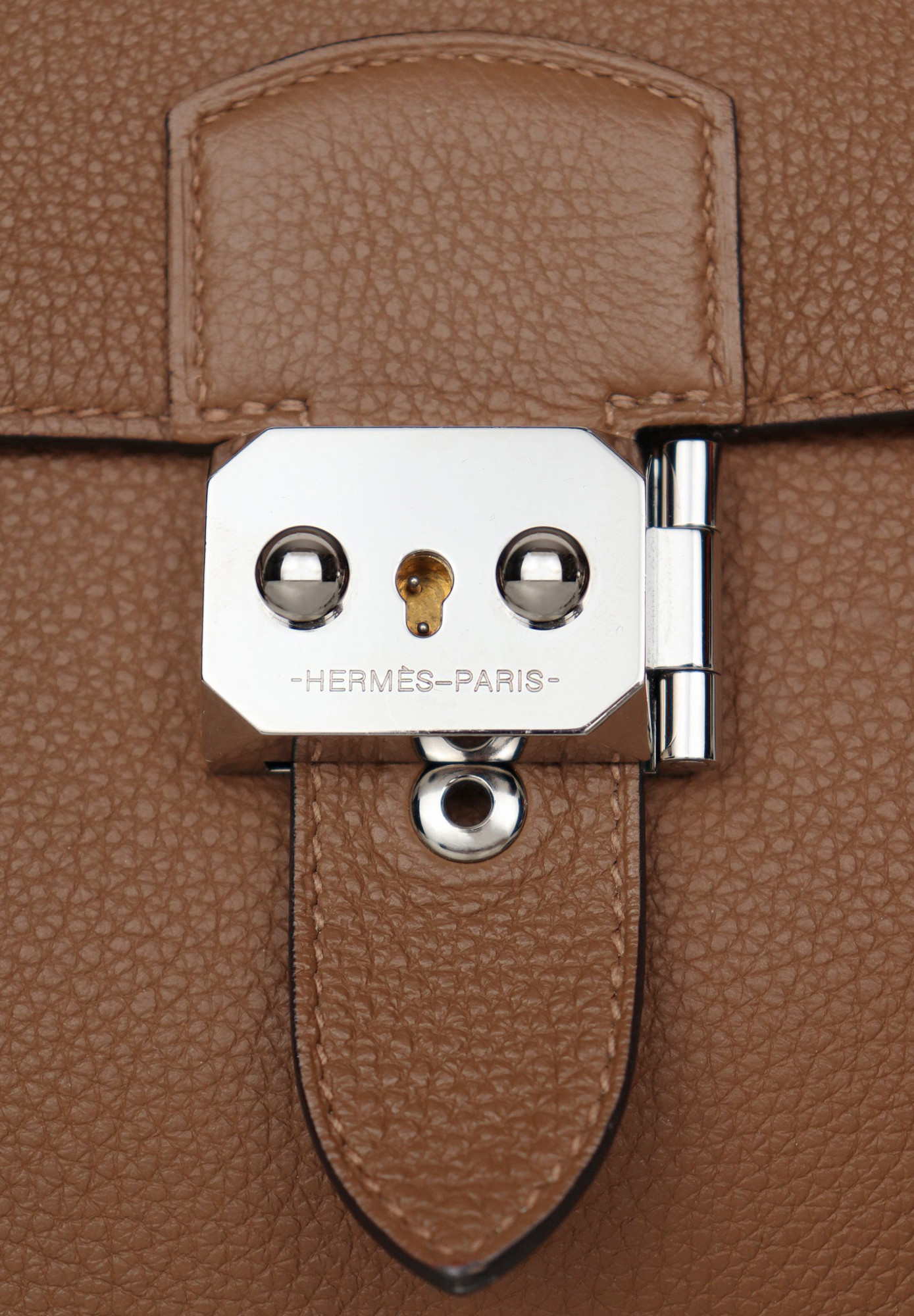 Hermès Sac a Depeches 29 Gold Togo