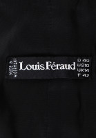 Louis Féraud Black Dress with Geometric Ornament