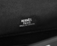 Hermès Kelly Pochette Black Doblis Suede Bag
