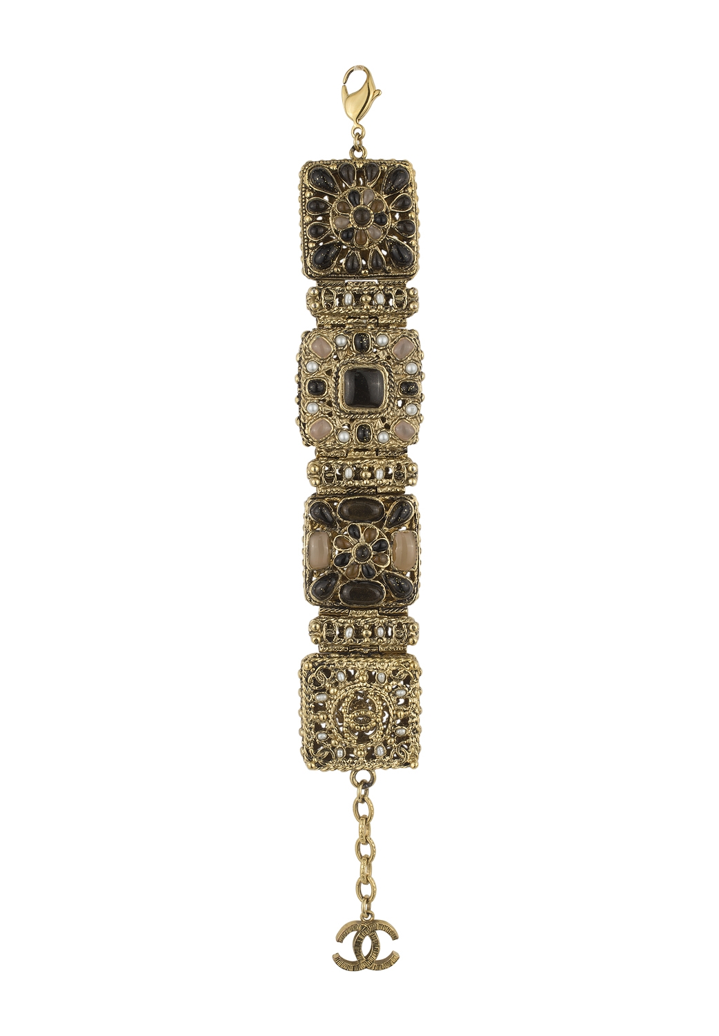 Chanel Gold-Plated Pearl Bracelet