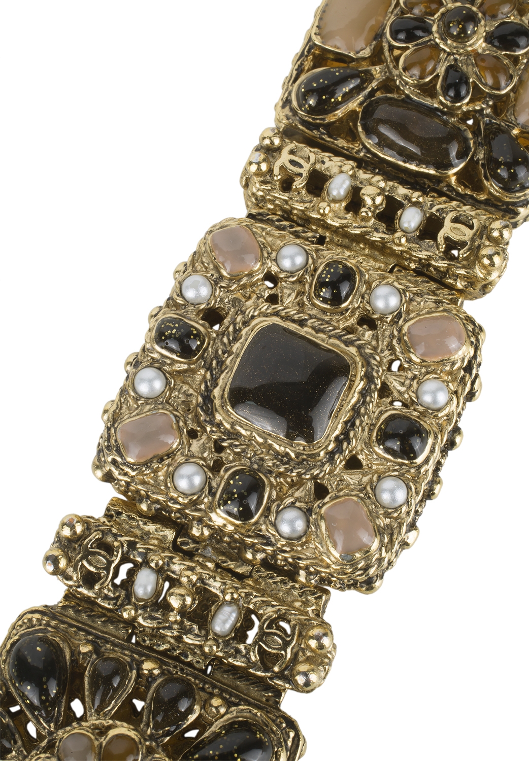 Chanel Gold-Plated Pearl Bracelet