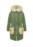 Ermanno Scervino Green Down Jacket