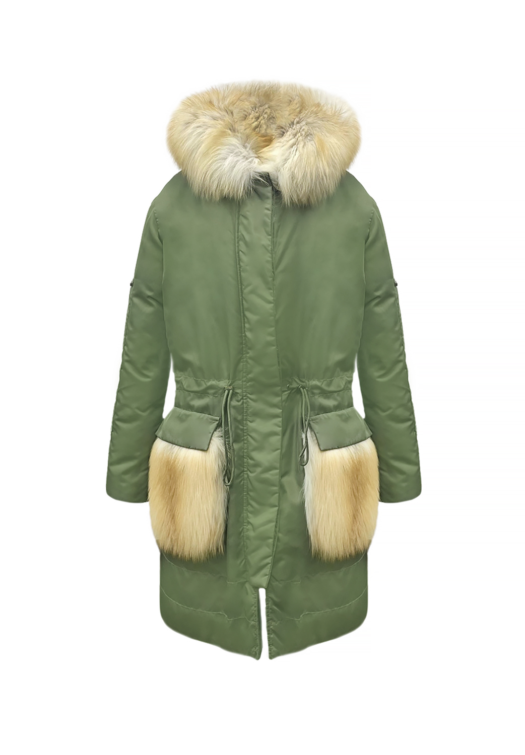 Ermanno Scervino Green Down Jacket
