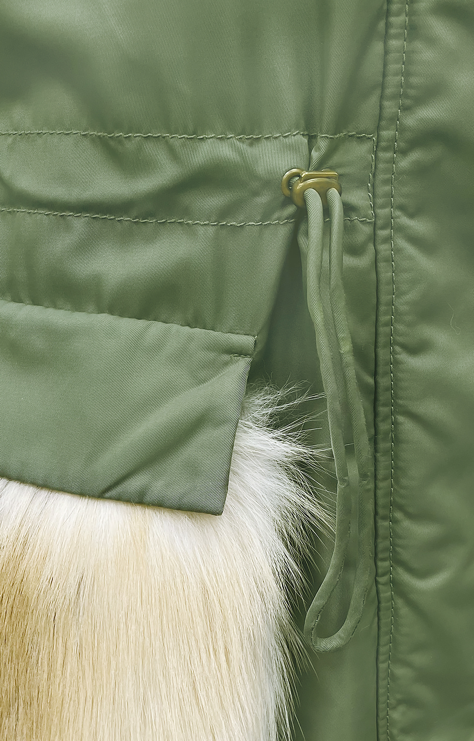 Ermanno Scervino Green Down Jacket