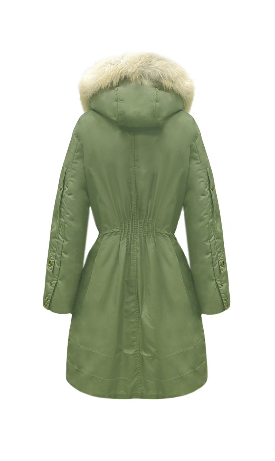 Ermanno Scervino Green Down Jacket