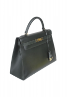 Hermès Kelly Bag 32 Vert Fonce Box
