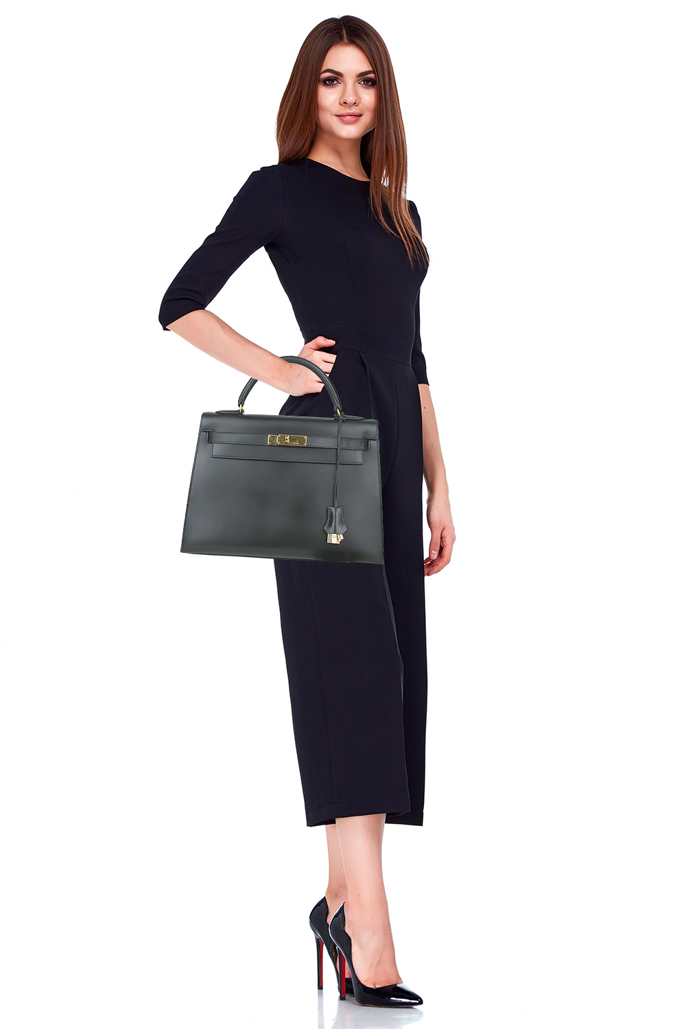 Hermès Kelly Bag 32 Vert Fonce Box
