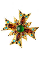 Vintage Maltese Cross Brooch