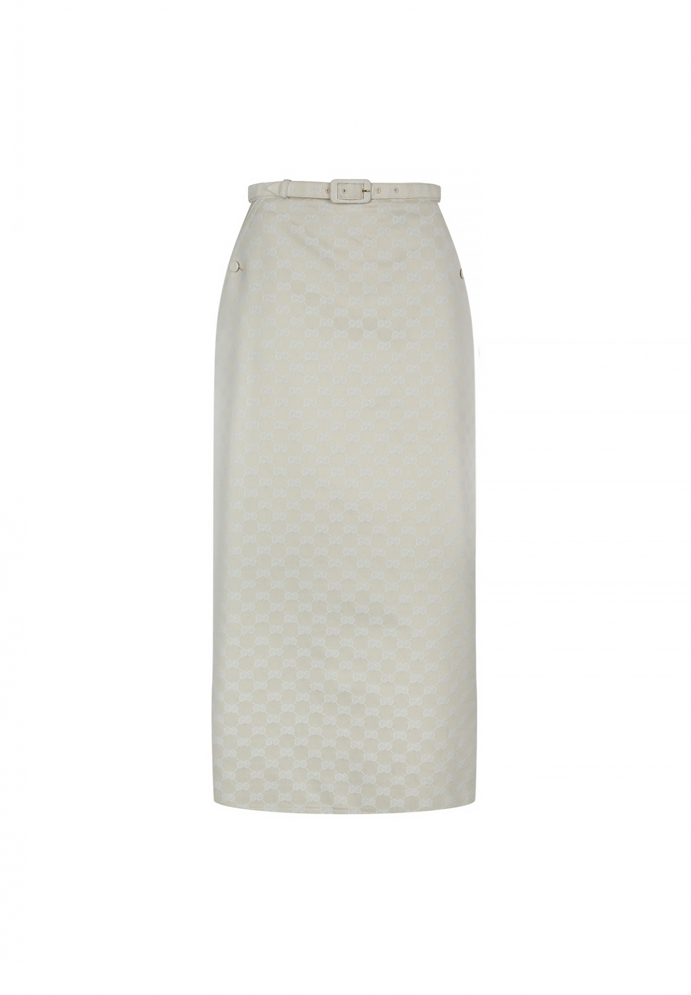 Gucci Ivory Monogram Skirt