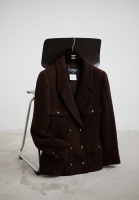 Chanel Double Breasted Tweed Jacket