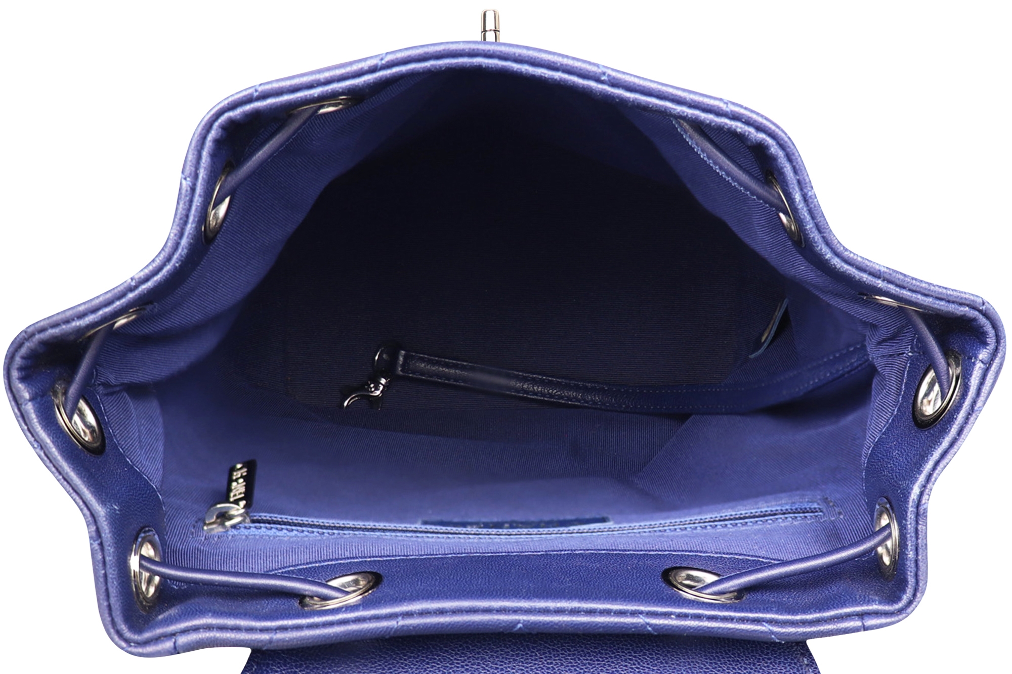 Chanel Blue Chevron Mini Urban Spirit Backpack