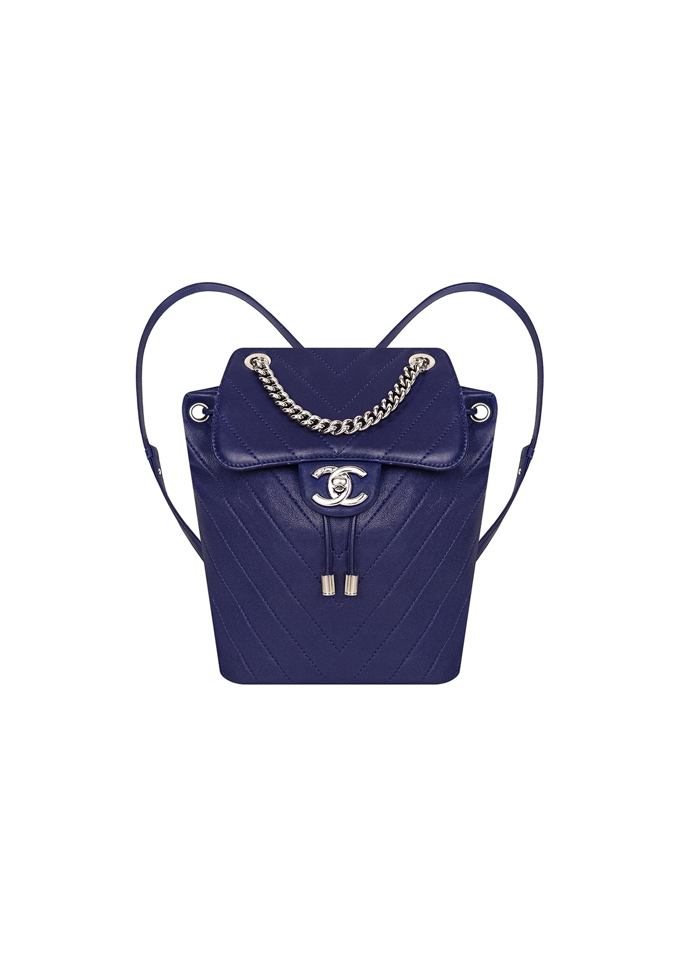 Chanel Blue Chevron Mini Urban Spirit Backpack