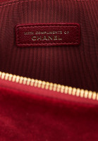 Chanel Burgundy Velvet Clutch