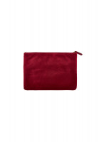 Chanel Burgundy Velvet Clutch