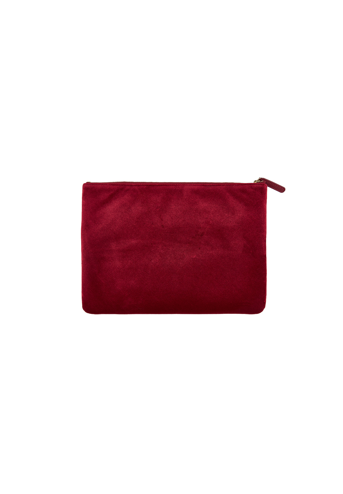 Chanel Burgundy Velvet Clutch