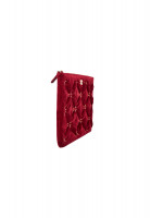 Chanel Burgundy Velvet Clutch