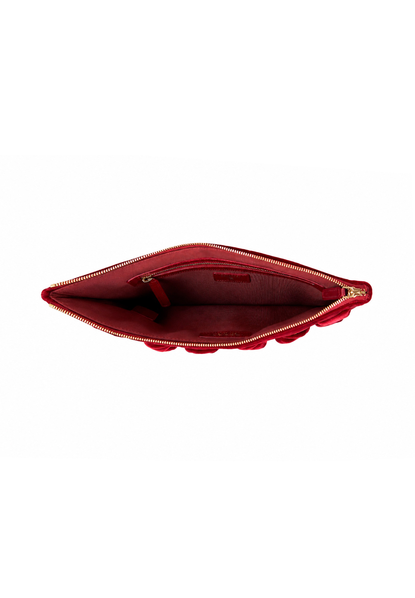 Chanel Burgundy Velvet Clutch