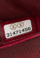 Chanel Burgundy Velvet Clutch