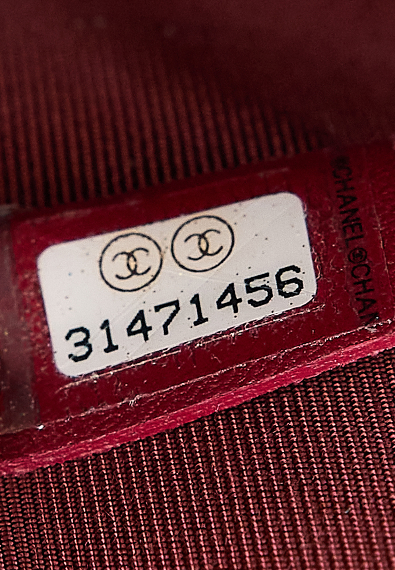 Chanel Burgundy Velvet Clutch