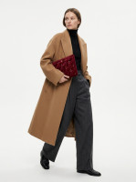 Chanel Burgundy Velvet Clutch