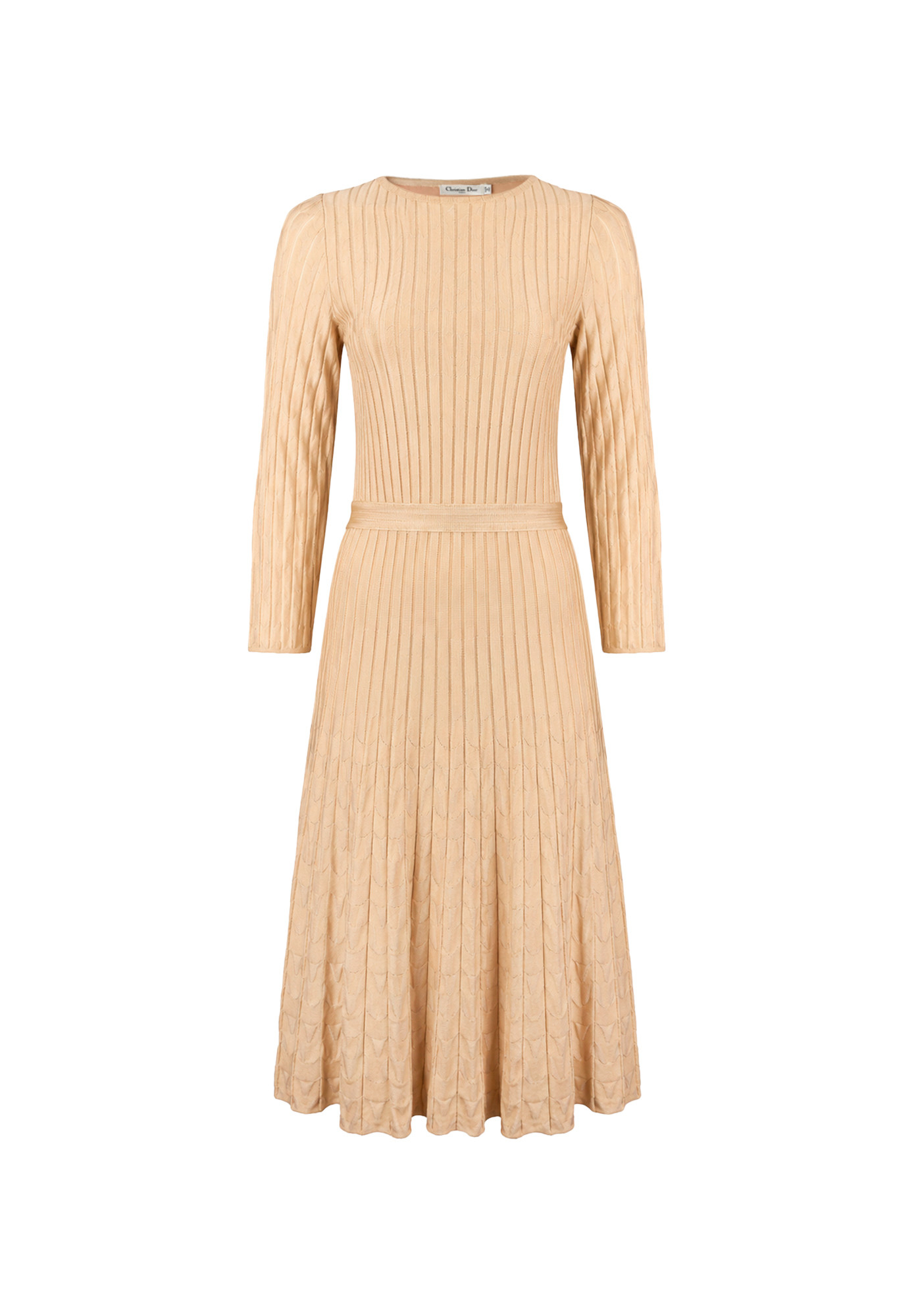 Christian Dior Beige Knitted Dress