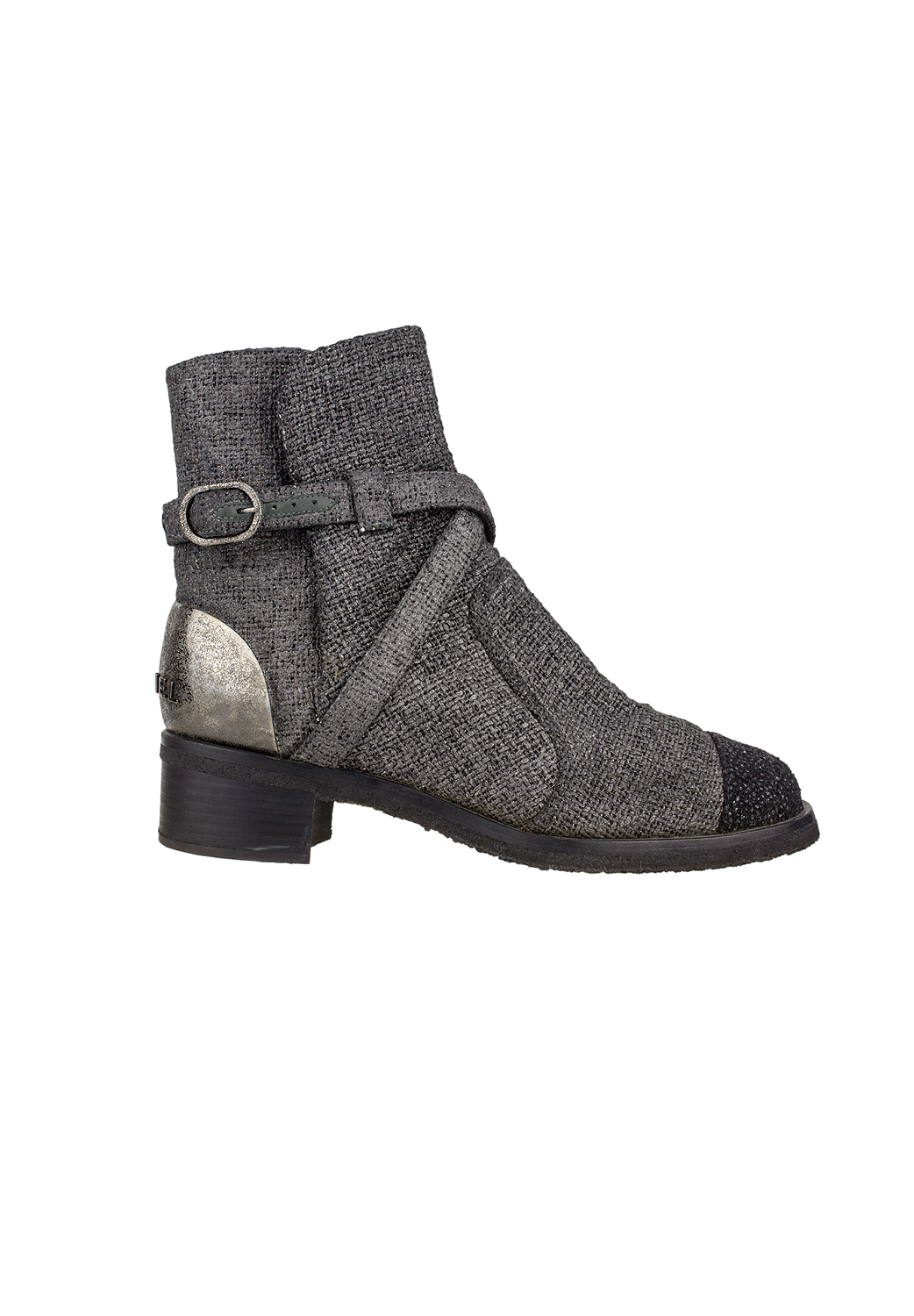 Chanel Grey Boots