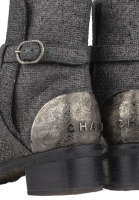Chanel Grey Boots