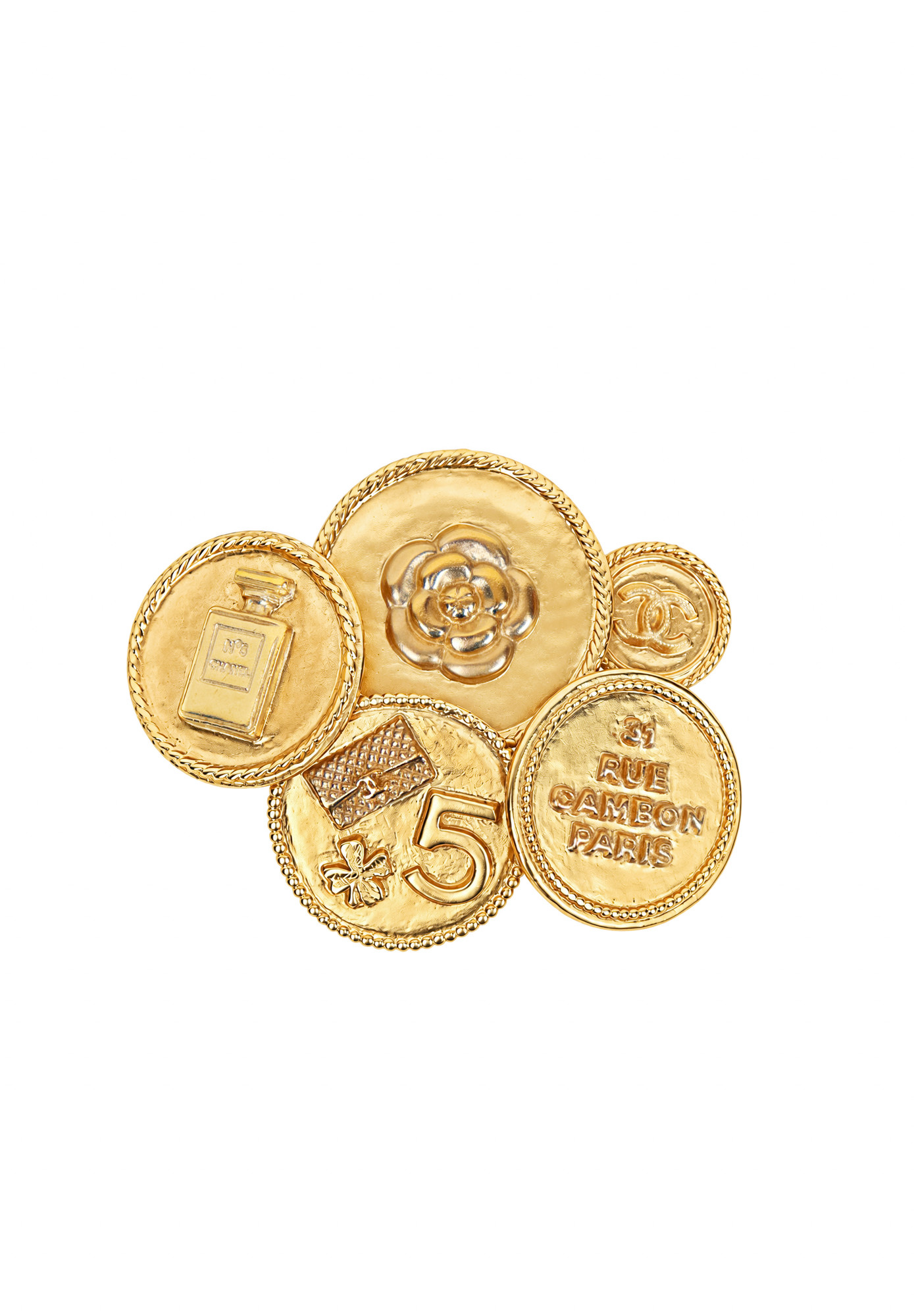 Chanel Coin Brooch