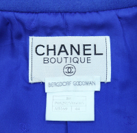 Chanel Blue Jacket With Gripoix Buttons