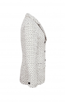 Chanel White and Black Tweed Jacket